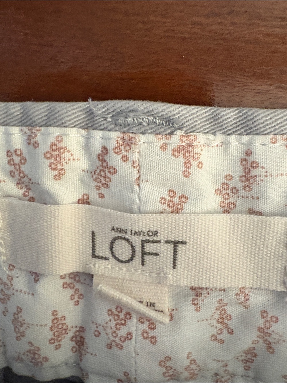 LOFT Chino Shorts Trio - Mint, Navy, Light Gray - Picture 4 of 7